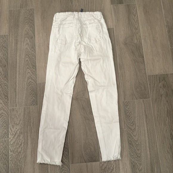 Tractr Blu Girls White Ripped Skinny Jeans Size 26 - Picture 3 of 8